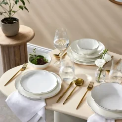 Karaca Flora Porzellan Geschirrset, 6 Personen,24-teiliges