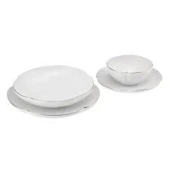 Karaca Flora Porzellan Geschirrset, 6 Personen,24-teiliges