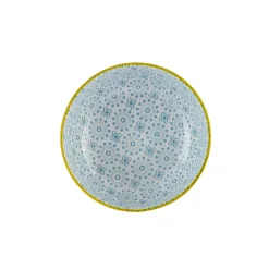 Karaca Floral Snack Schale, Blau, Rund, 10 cm