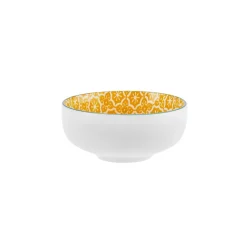 Karaca Floral Snack Schale, Gelb, Rund, 10 cm
