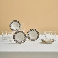 Karaca Florus 12-teiliges Teeservice für 6 Personen