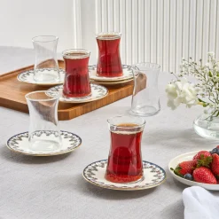 Karaca Florus 12-teiliges Teeservice für 6 Personen