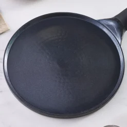 Karaca Fluffy Antihaft-Induktionspfanne mit Keramikbeschichtung für Crêpes und Pfannkuchen, 26 cm, schwarz