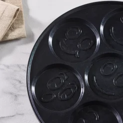 Karaca Fluffy Antihaft-Pfannkuchenpfanne mit Induktionskeramikbeschichtung, 26 cm, schwarz