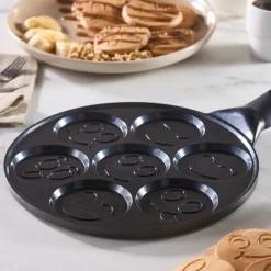 Karaca Fluffy Antihaft-Pfannkuchenpfanne mit Induktionskeramikbeschichtung, 26 cm, schwarz