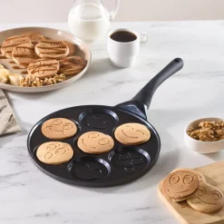 Karaca Fluffy Antihaft-Pfannkuchenpfanne mit Induktionskeramikbeschichtung, 26 cm, schwarz