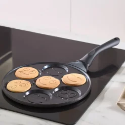 Karaca Fluffy Antihaft-Pfannkuchenpfanne mit Induktionskeramikbeschichtung, 26 cm, schwarz