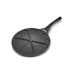 Karaca Fluffy Love Antihaft-Pfannkuchenpfanne mit Induktionskeramikbeschichtung, 26 cm, schwarz