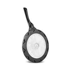 Karaca Fluffy Love Antihaft-Pfannkuchenpfanne mit Induktionskeramikbeschichtung, 26 cm, schwarz