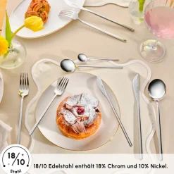 Karaca Focus 84-teiliges Besteckset für 12 Personen Mit Box