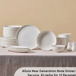 Karaca Forever Bone Allure 41-Teiliges 12-Personen Geschirrset