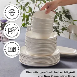 Karaca Forever Bone Allure 41-Teiliges 12-Personen Geschirrset