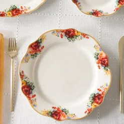 Karaca Forever Bone Amarose 26-teiliges Frühstücksset