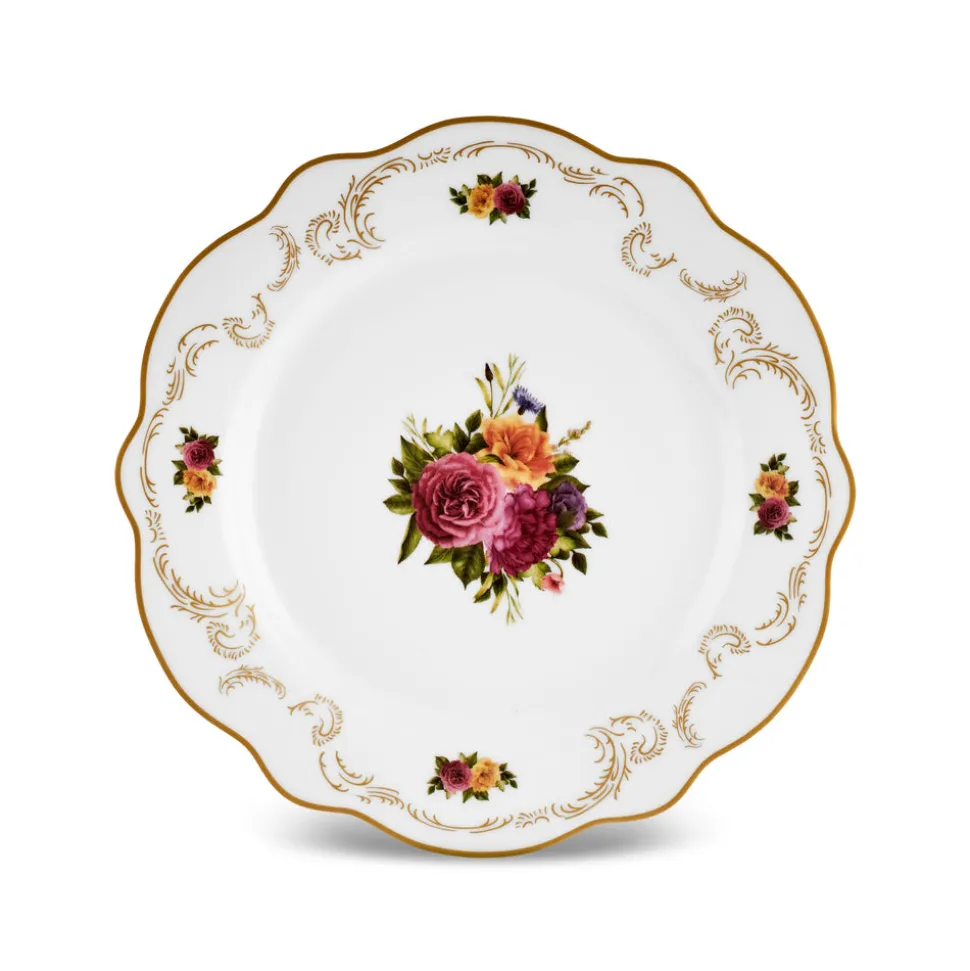 Karaca Forever Bone Antique Gold 26-teiliges Frühstücksset