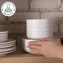 Karaca Forever Bone Arte 53-Teiliges 12-Personen Geschirrset