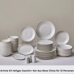 Karaca Forever Bone Artiste 53-Teiliges 12-Personen Geschirrsett