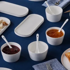 Karaca Forever Bone Bomo 22-teiliges Frühstücksset für 6 Personen – Platin