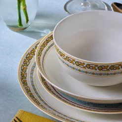 Karaca Forever Bone Bondi, 53-teiliges Tafelservice für 12 Personen