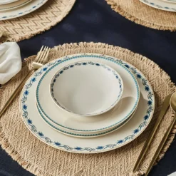 Karaca Forever Bone China Iznik 24-teiliges Tafelservice für 6 Personen, Mehrfarbig