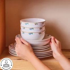 Karaca Forever Bone New Brillo 53-Teiliges 12-Personen Geschirrset