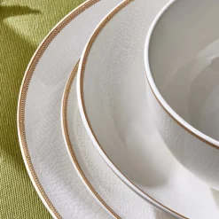 Karaca Forever Bone Ollie 53-teiliges 12-Personen Geschirrset Gold