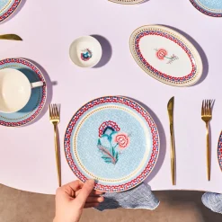 Karaca Forever Bone Spello 26-Teiliges 6-Personen Frühstücksset Blau