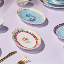 Karaca Forever Bone Spello 26-Teiliges 6-Personen Frühstücksset Blau