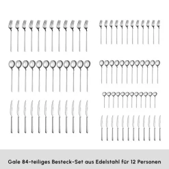 Karaca Gale Elegance 12-Personen 84-Teiliges Besteckset
