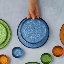 Karaca Glacier für 6 Personen Frühstücksset und Servierschalen, 18 Teilig, Glas