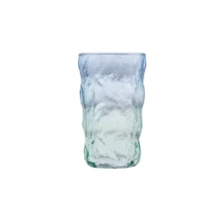 Karaca Glacier Getränke Glas, Blau Grün, 383 ml