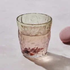 Karaca Gletscherwasser Glas, Rot Grün, 287 ml