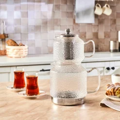 Karaca Glissia Glas Teekanne, Farblos