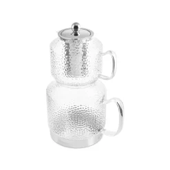 Karaca Glissia Glas Teekanne, Farblos