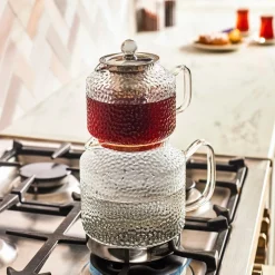 Karaca Glissia Glas Teekanne, Farblos