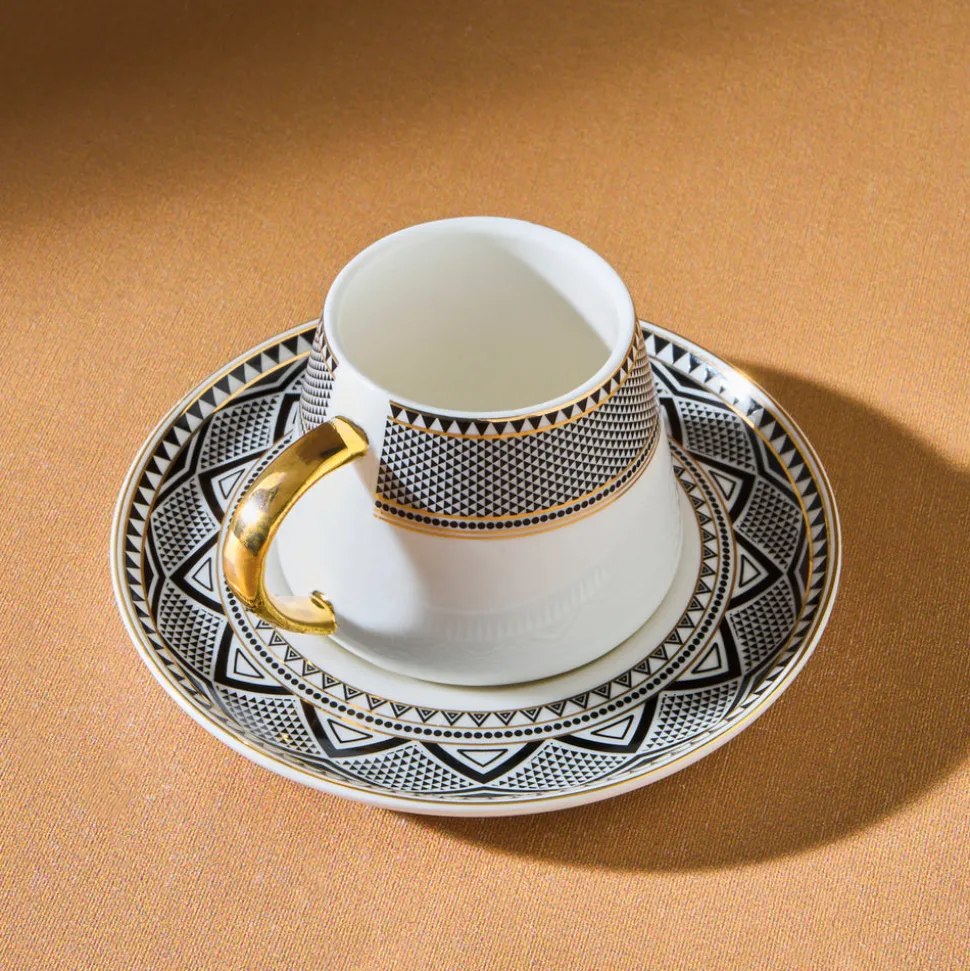 Karaca Globe Set mit 2 Kaffeetassen