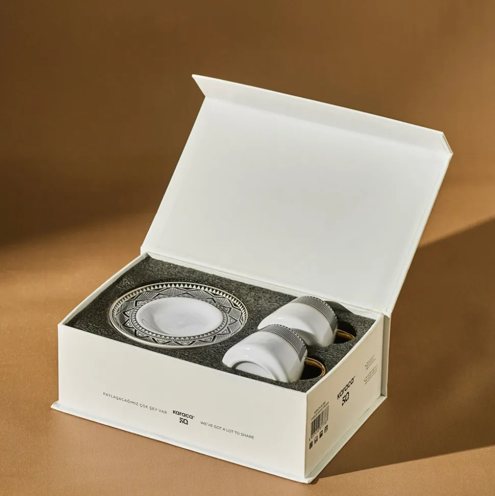 Karaca Globe Set mit 2 Kaffeetassen