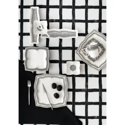 Karaca Globe 32-teiliges Frühstückssets und Servierschalen quadratisch