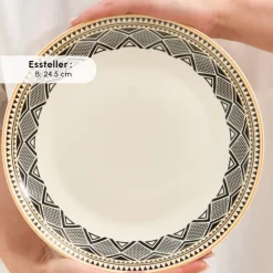 Karaca Globe 26-Teiliges 6-Personen Frühstücksgeschirr