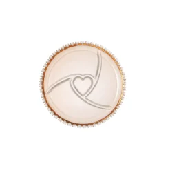 Karaca Glory Amber Herz Servierteller, 23 cm