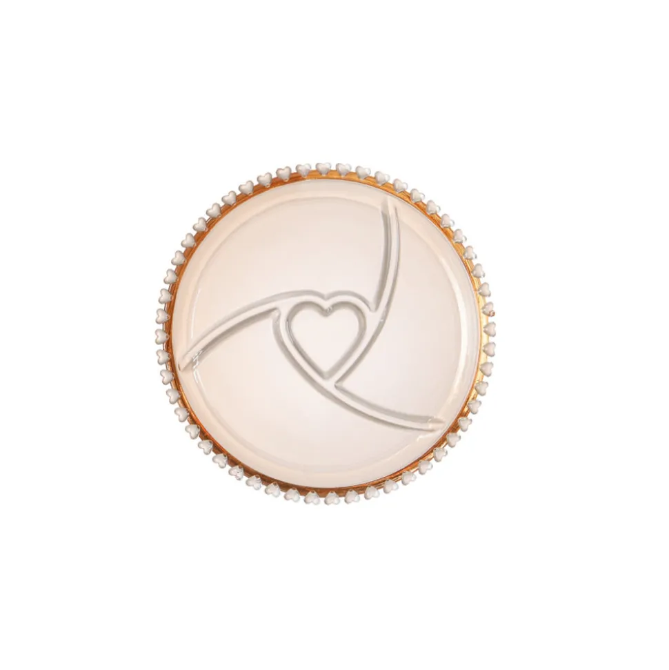 Karaca Glory Amber Herz Servierteller, 23 cm