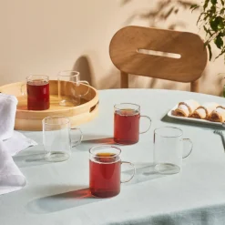 Karaca Guido 6-teiliges Set Glasteetassen, 200 ml