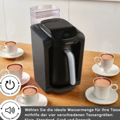 Karaca Hatır Aqua Wassertank Automatische Türkische Kaffeemaschine Galaxy Grey