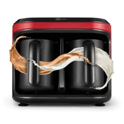 Karaca Hatır Hüps Duet Kaffeemaschine für türkischen Kaffee mit Milch Rot, 1400W