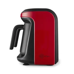 Karaca Hatır Hüps Duet Kaffeemaschine für türkischen Kaffee mit Milch Rot, 1400W