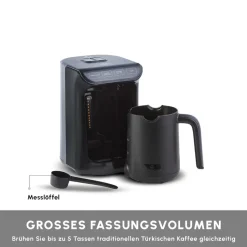 Karaca Hatır Kaffeemaschine mit Röstfunktion Anthrazit, 535W