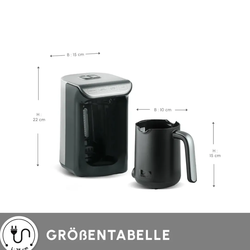 Karaca Hatır Kaffeemaschine mit Röstfunktion Space Gray