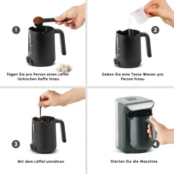 Karaca Hatır Kaffeemaschine mit Röstfunktion Space Gray