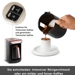 Karaca Hatır Kaffeemaschine mit Röstfunktion Rosenbeere