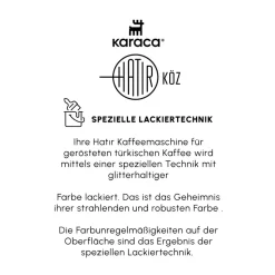 Karaca Hatır Kaffeemaschine mit Röstfunktion Rot, 535W