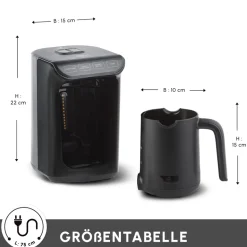 Karaca Hatır Kaffeemaschine mit Röstfunktion Shiny Black, 535 W